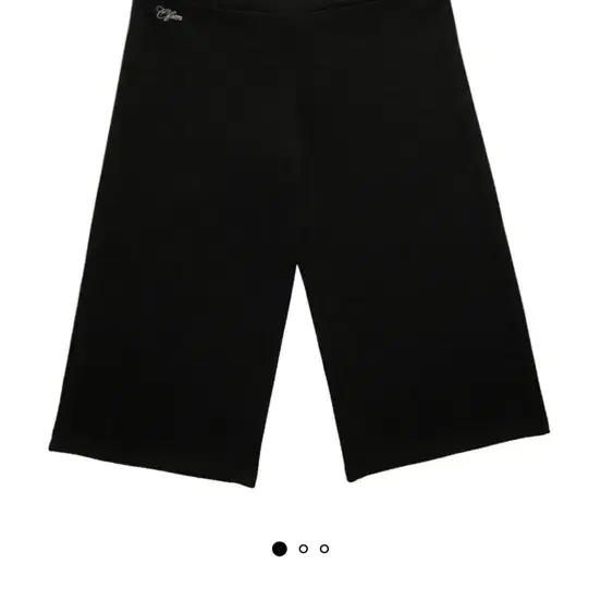 온마인드 와이드 카프리 팬츠 블랙