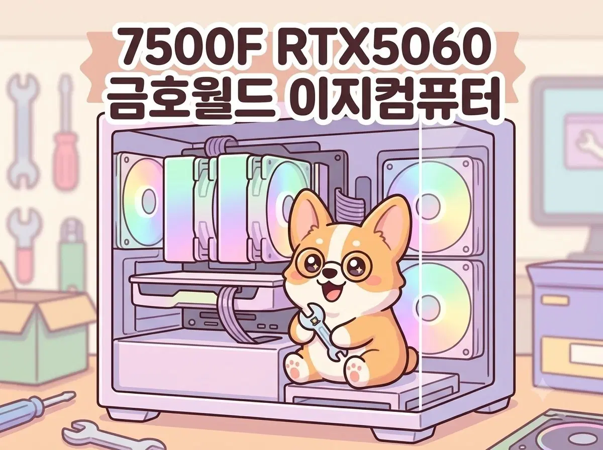 AMD 7500F RTX 5060 게이밍PC 조립컴퓨터