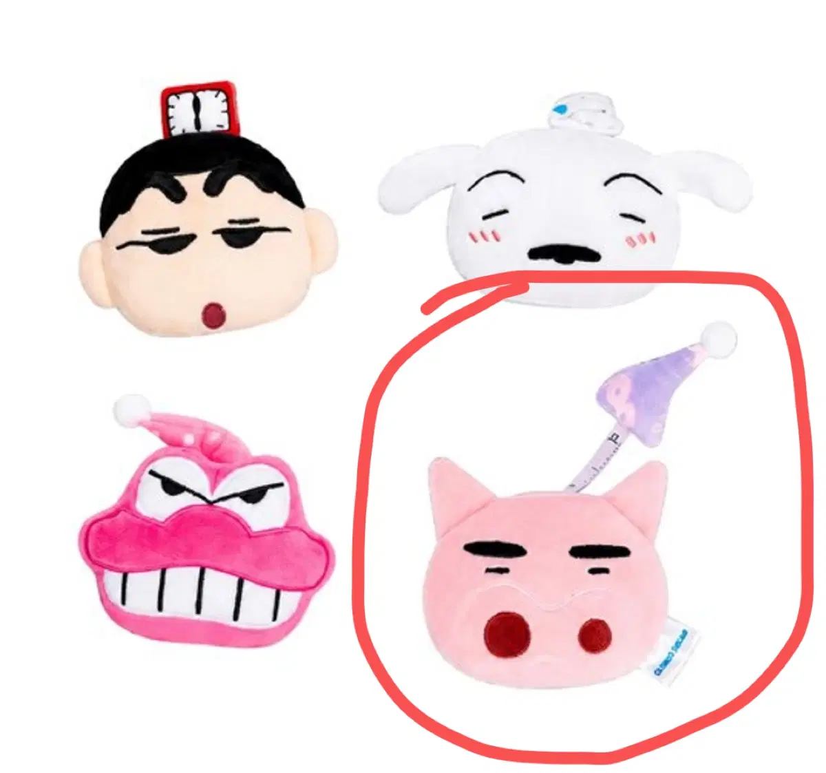 짱구는못말려 쿠지 F상 봉제 인형 줄자 - 부리부리