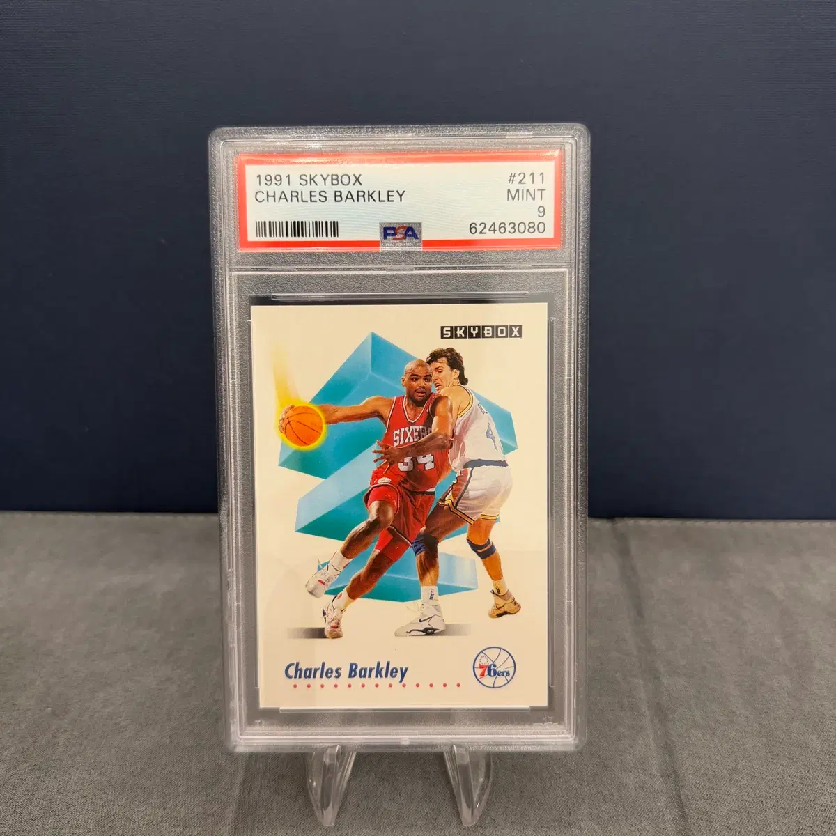 1991년 레트로 찰스 바클리 PSA9 등급카드