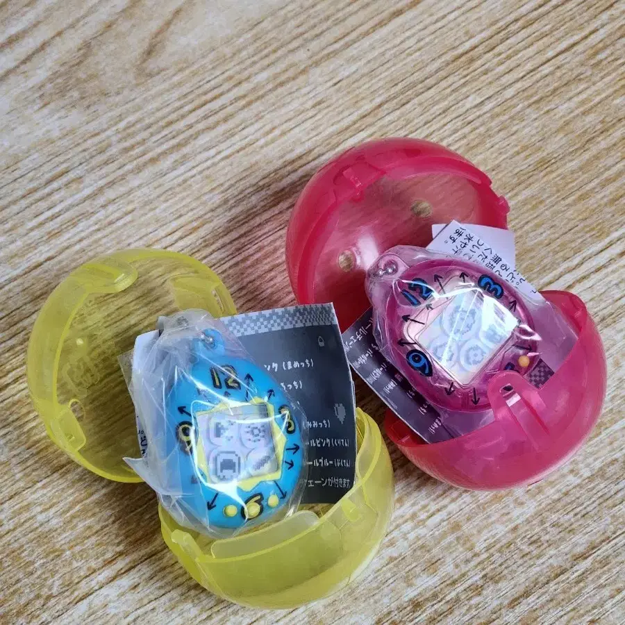 일괄 다마고치 샤카샤카 1탄 블루 핑크 키링 가챠