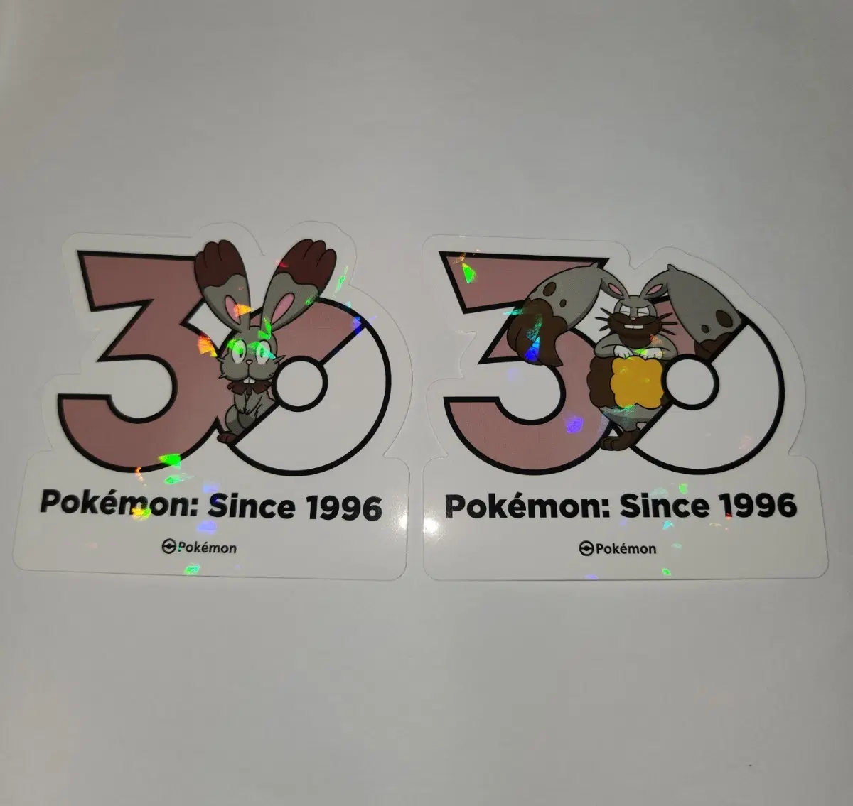 포켓몬 30주년 로고 스티커 파르빗 파르토 노말 땅 6세대 칼로스