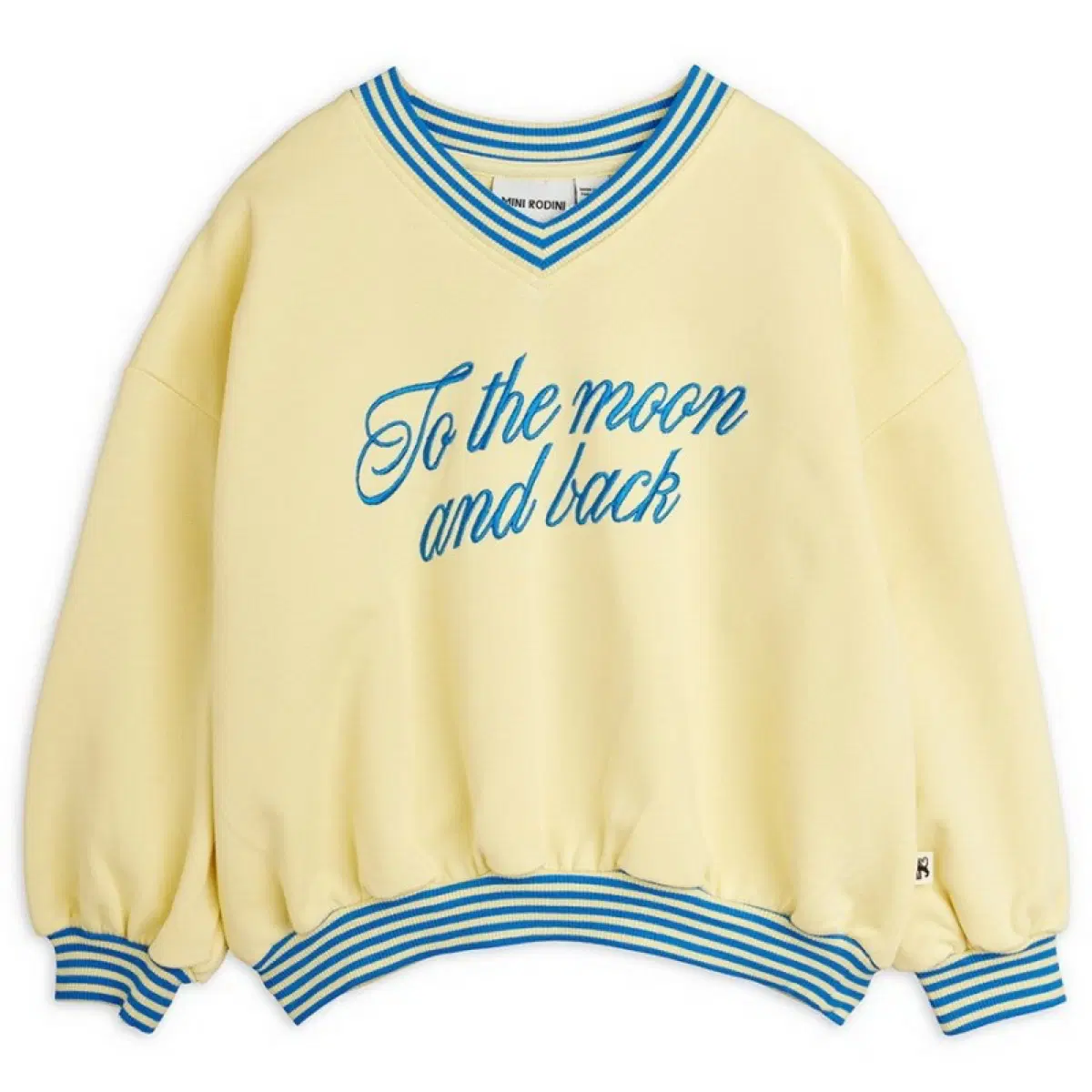 미니 로디니 노란색 맨투맨 To the moon and back