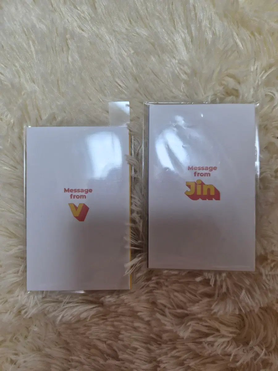 BTS 뷔, 진 메세지 카드 일괄