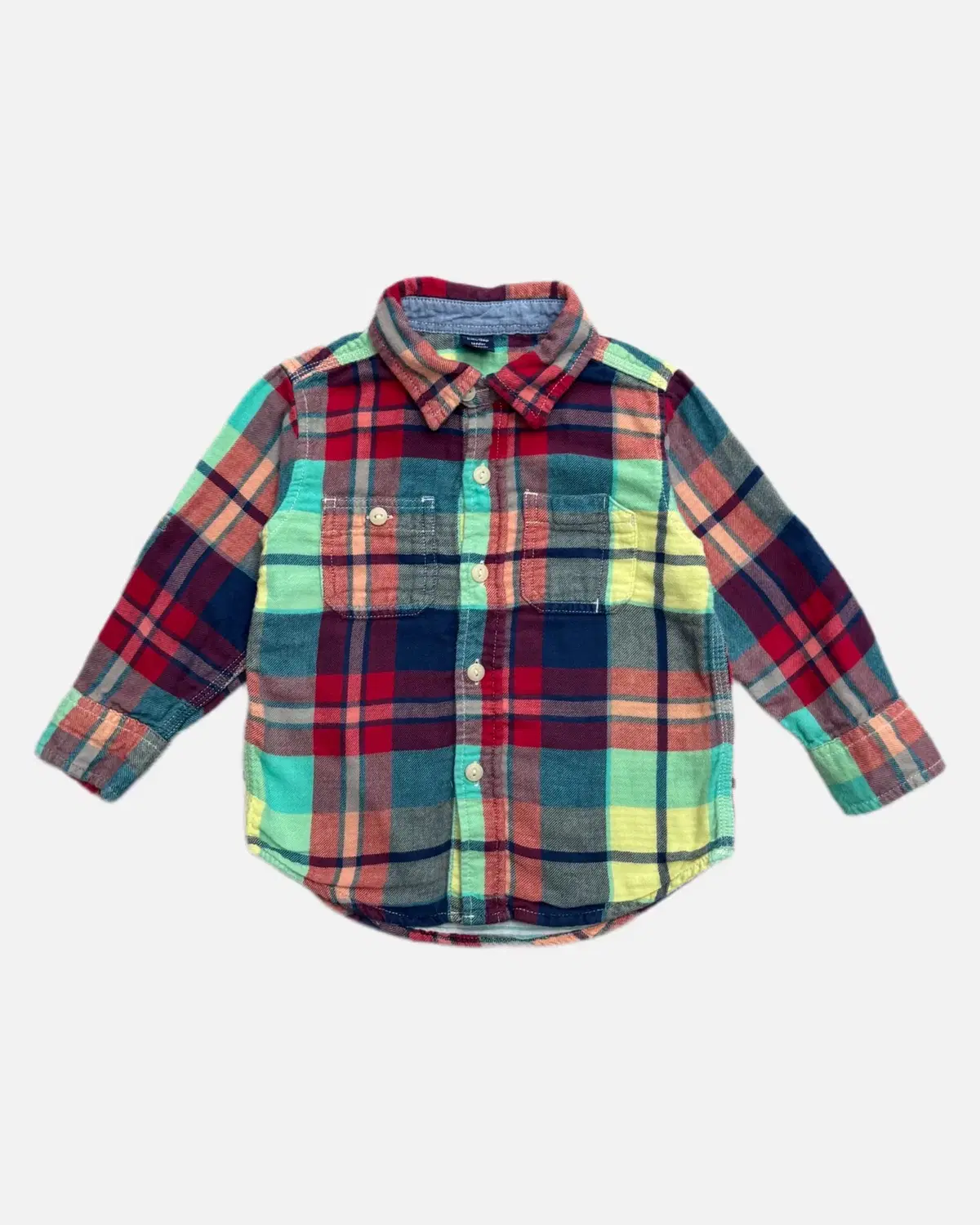 베이비 갭 멀티컬러 버튼업 셔츠 18~24M