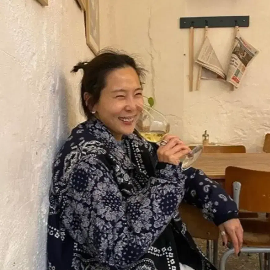 김나영자켓투머치토커 반다나 페이즐리 퀼팅 자켓