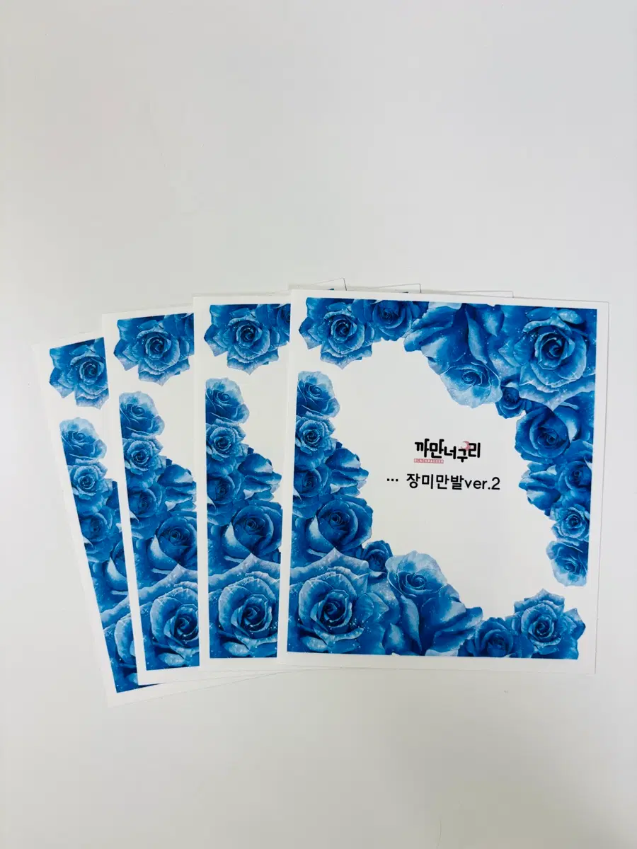 까만너구리 장미만발 ver.2 스티커 4장
