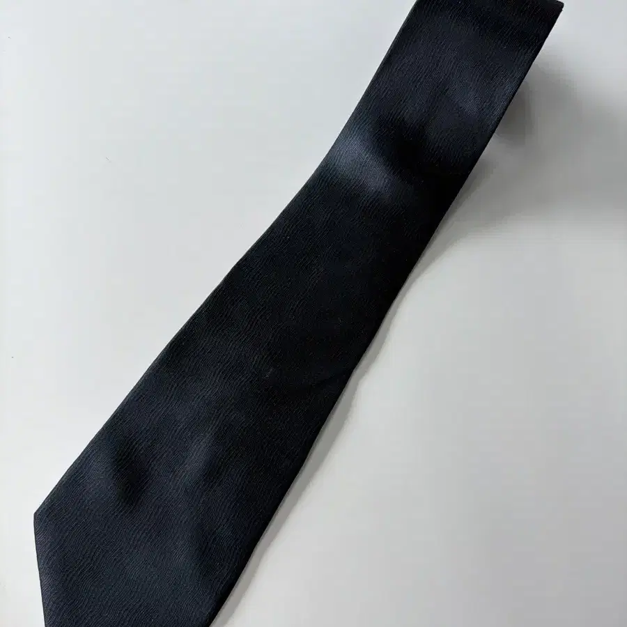 빈티지 블랙 패턴 실크 넥타이 9.5cm