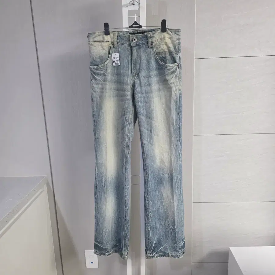 이로 청바지 워싱 데님 팬츠 M