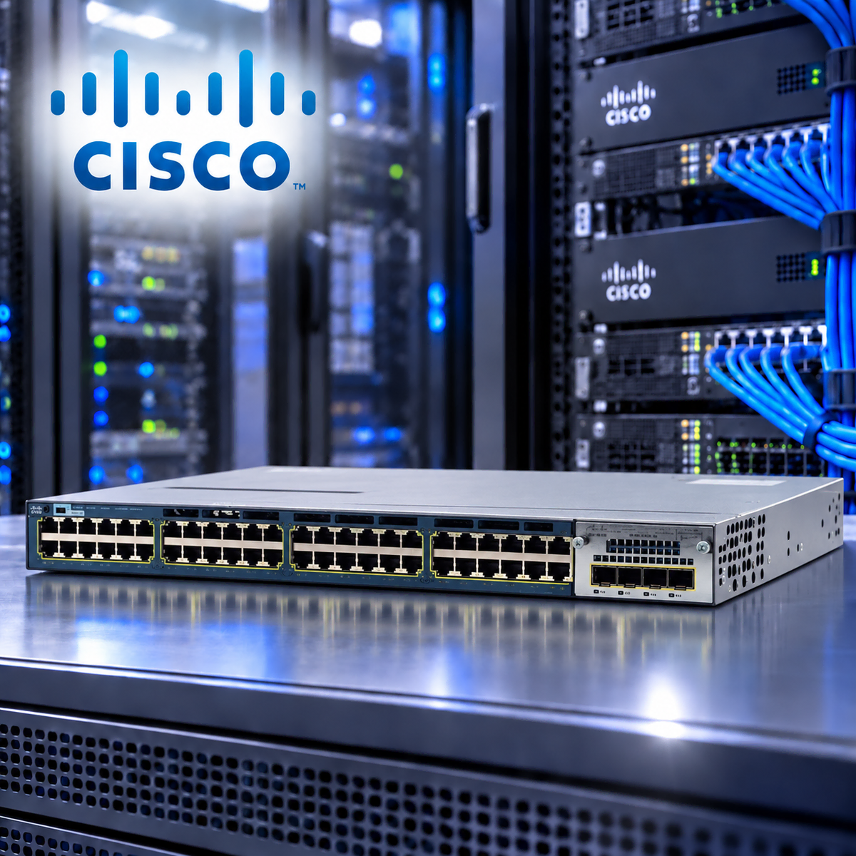 Cisco 시스코 Catalyst 3560X 48포트 기가 L3 스위치 (Non-PoE) WS-C3560X-48T-L