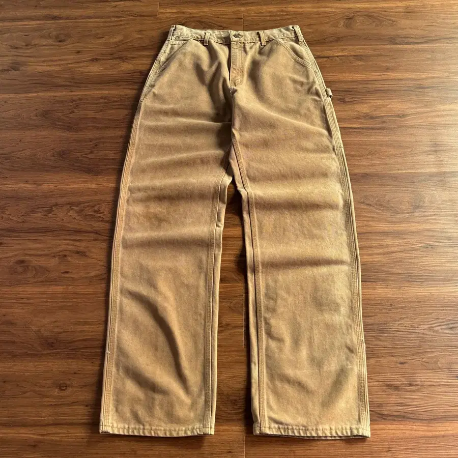 [32]00's 칼하트 Made in USA 브라운 싱글니 워크팬츠