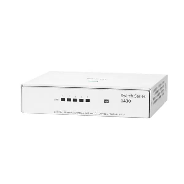 [딜러직판가/새상품]HPE Aruba 아루바  1430 5G [R8R44A/비관리형스위치/5포트/DeskType]