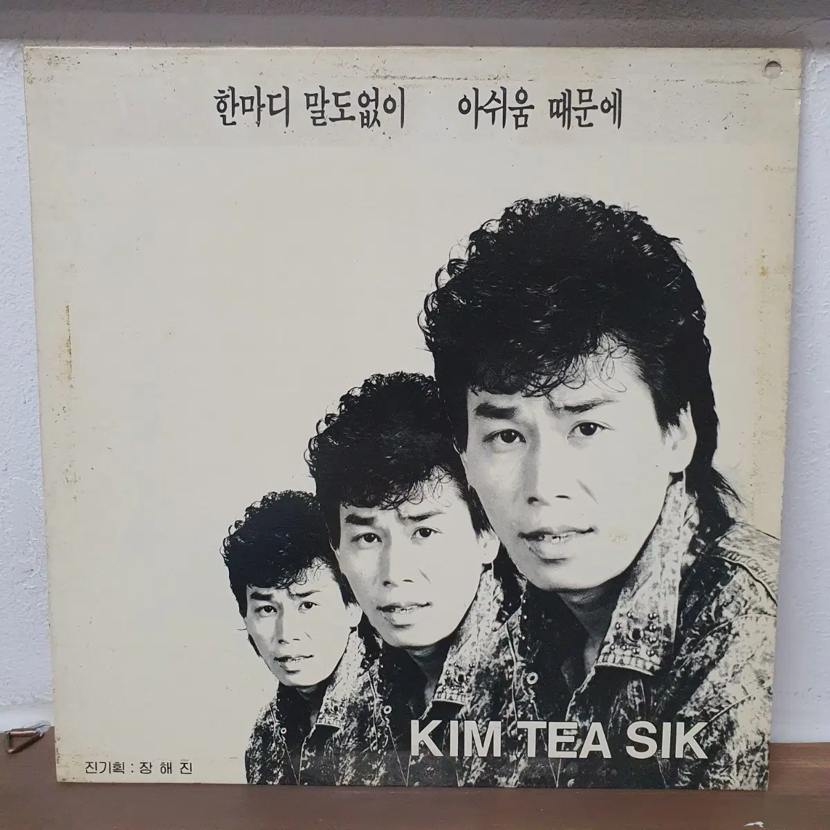 김태식 1집 LP 1989 한국음반 한마디 말없이 아쉬움 때문에