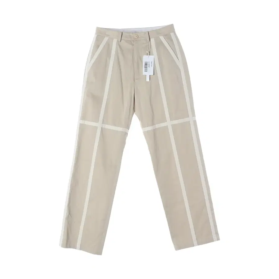 (새상품) 기준 23SS TAPED PANTS 테이프 디테일 코튼 팬츠 라이트베이지