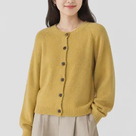 옐로우 여자 FREE 가디건 O3621