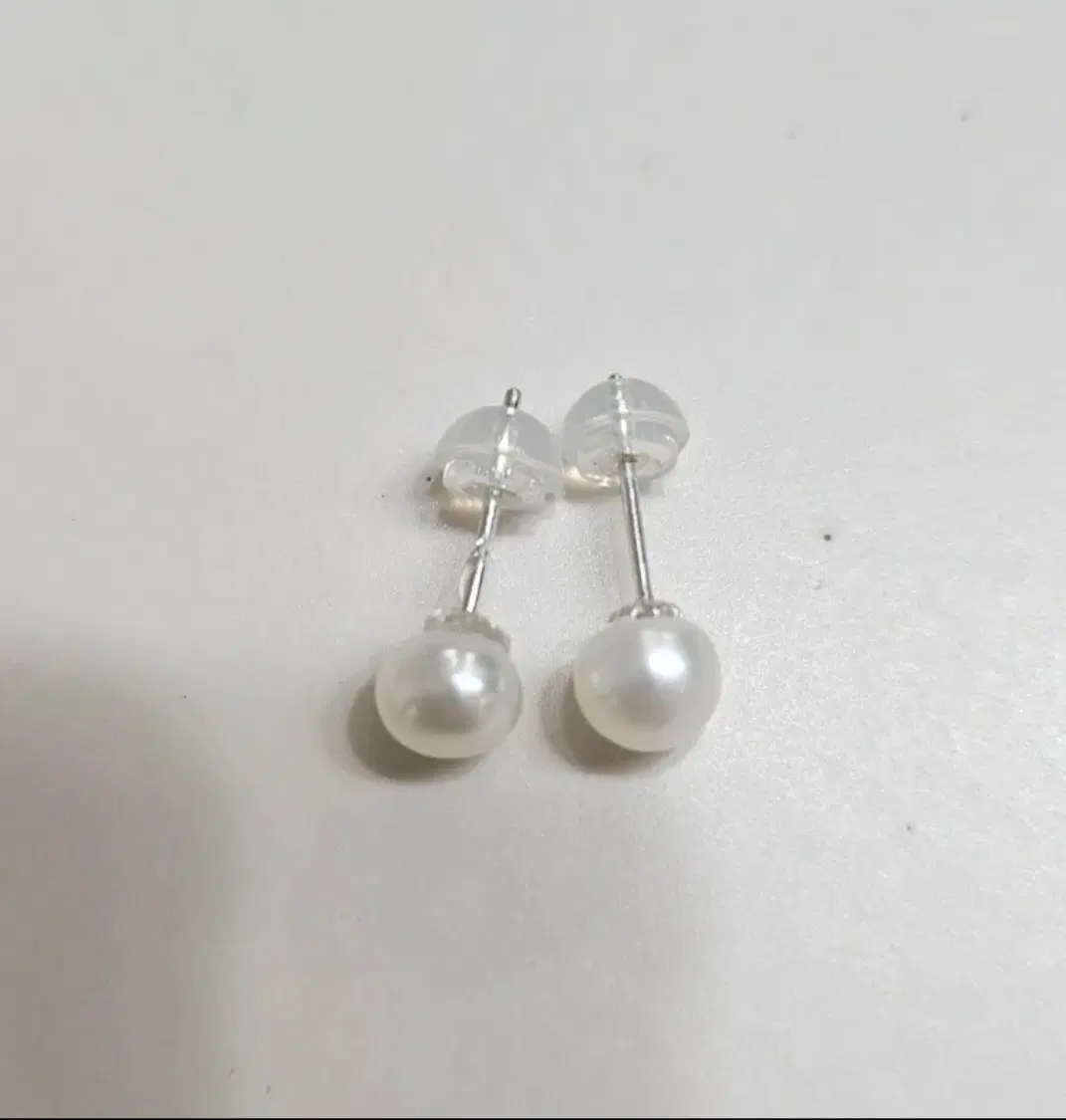 5mm 담수진주 귀걸이, 실버925 은침