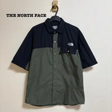 새상품급 THE NORTH FACE 숏 슬리브 눕시 셔츠 바이컬러