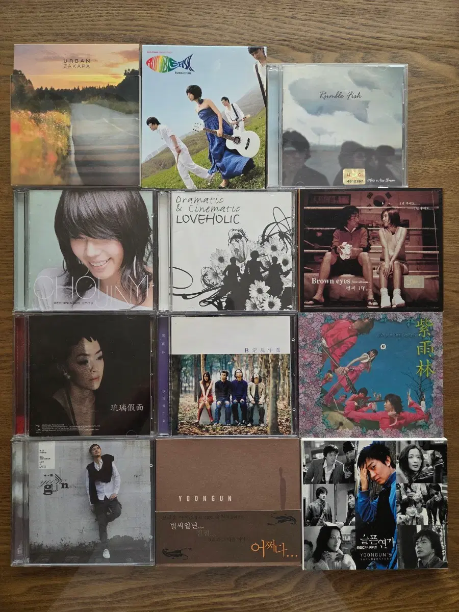 어반자카파, 럼블피쉬, 브라운 아이즈, 러브홀릭, 윤건,자우림 김윤아  CD