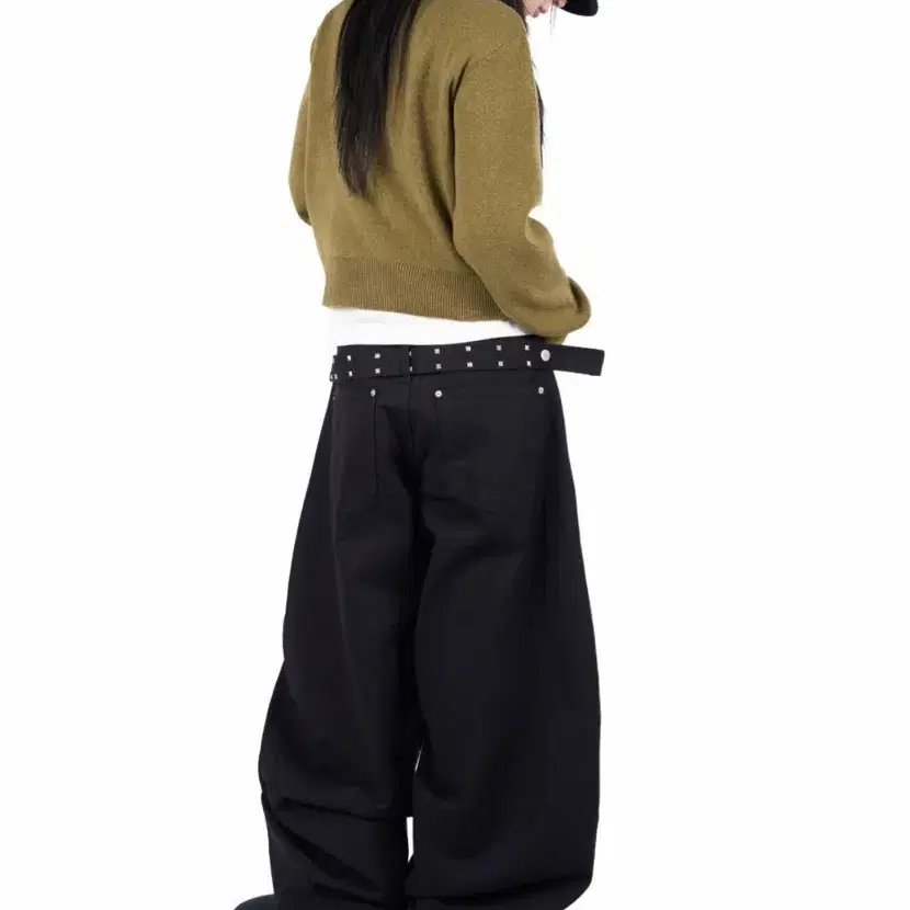 릿킴 STUD TRIM BALLOON PANTS팬츠 블랙