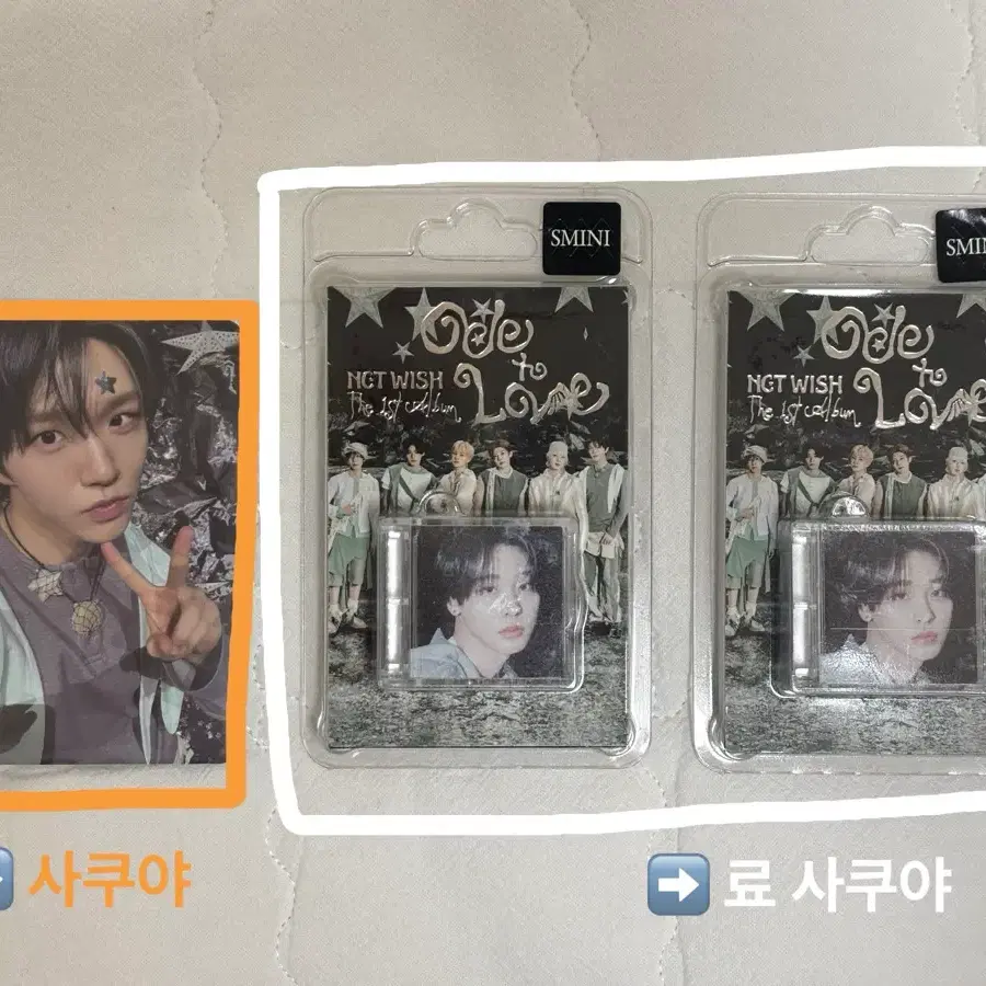 엔시티 위시 오드투러브 오드투럽 오투럽 스미니 앨범 포카 교환 리쿠 료 사쿠야 재희
