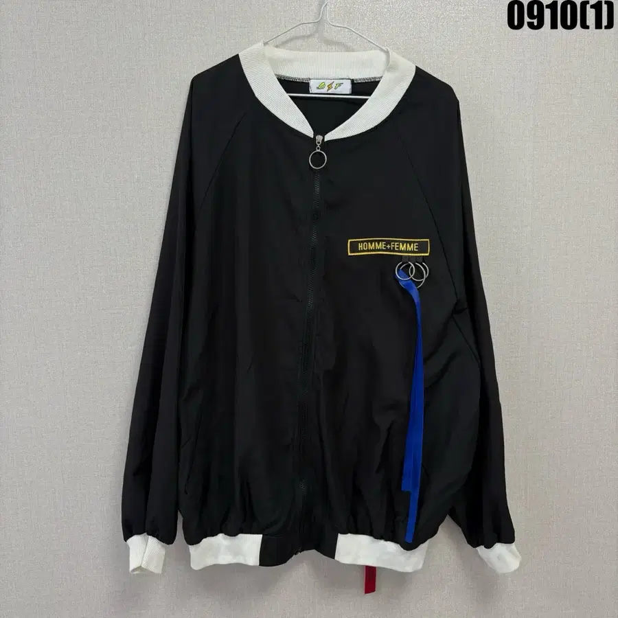 HOMME+FEMME 블루종 자켓 블랙 XL