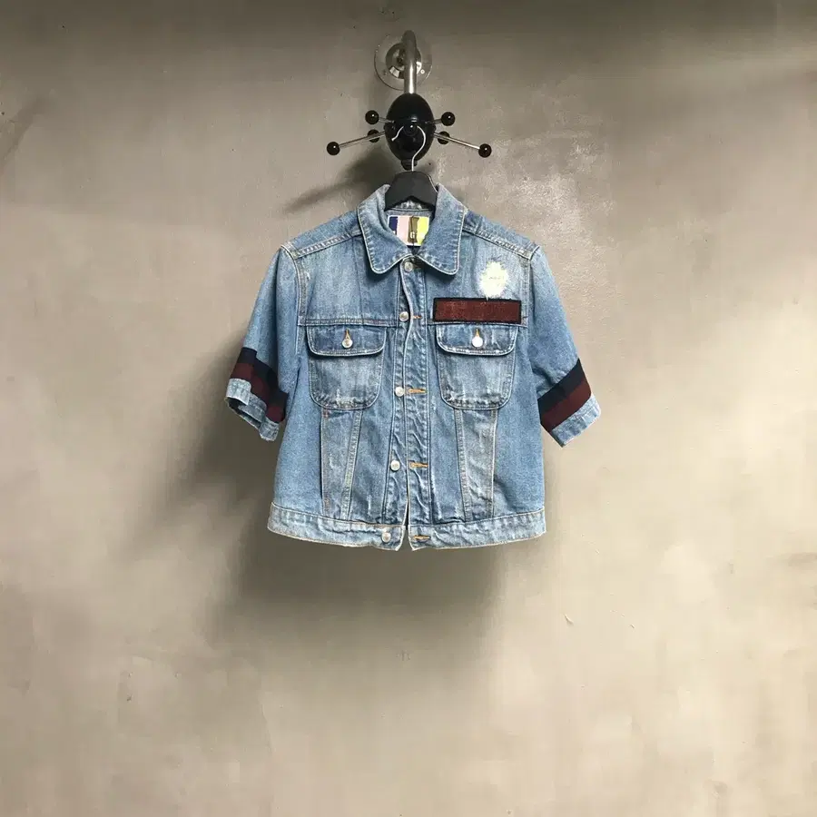 MSGM 반팔 데님 자켓 38(W)