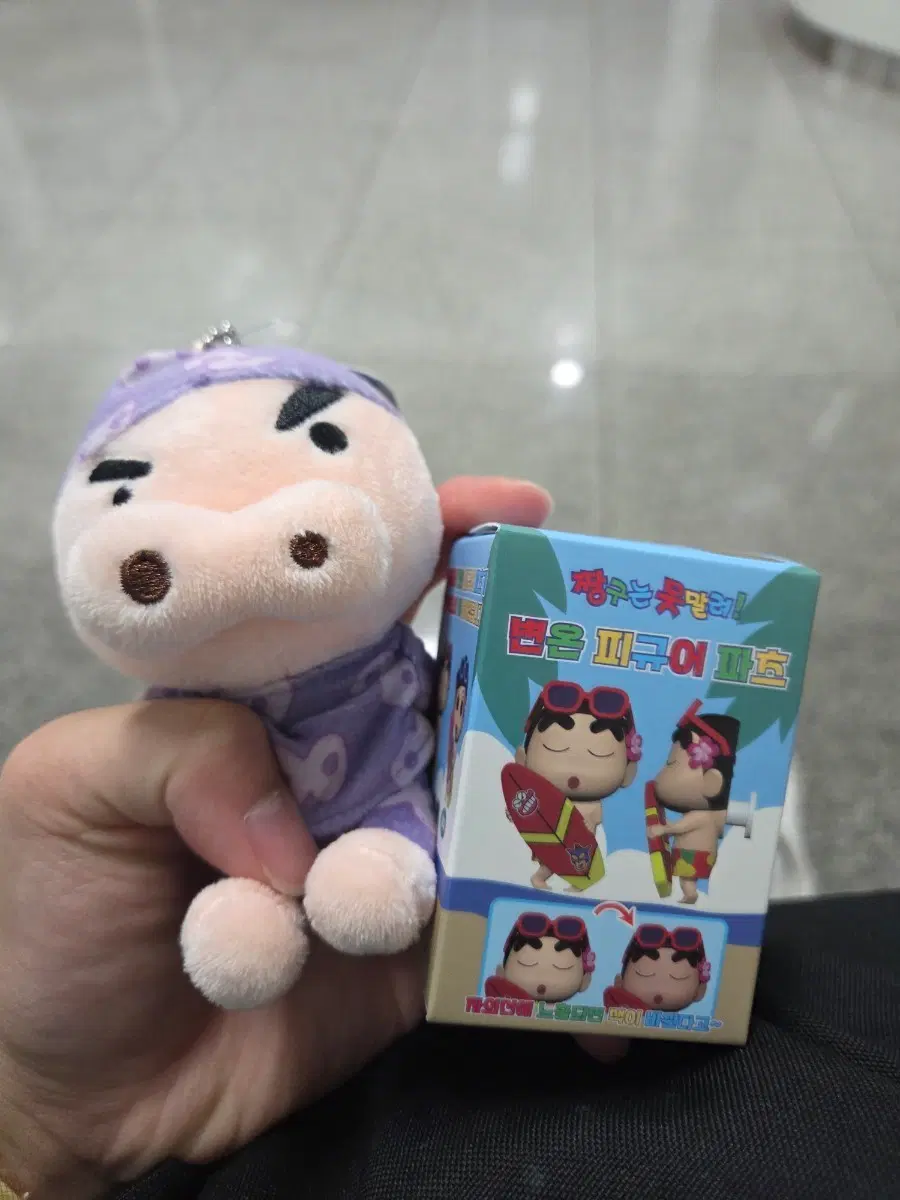 짱구 변온 피규어 + 부리부리대마왕 잠옷 인형 키링 일괄판매