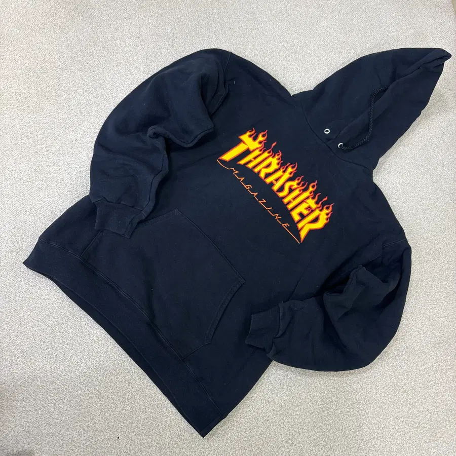 OOM Thrasher 플레임 로고 후드티 0910K1