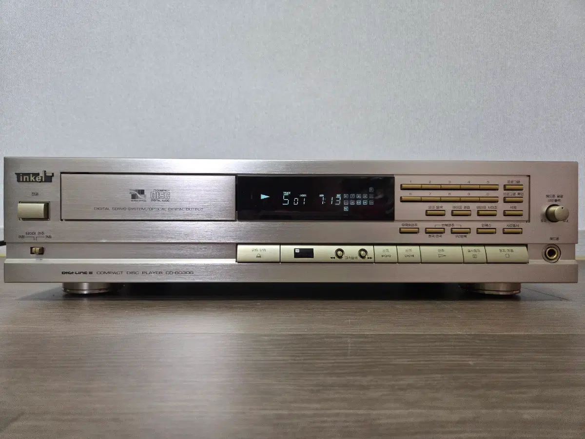인켈 금장 CD플레이어 CD-6030G,리모컨 포함