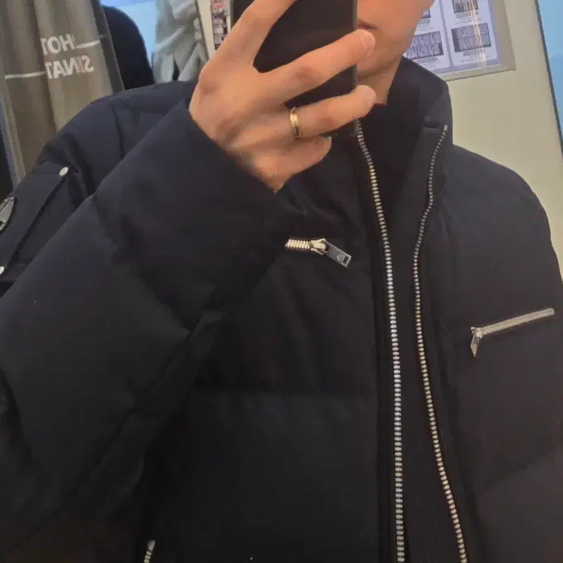 무스너클 클라우드 봄버 후드 다운 패딩 XL