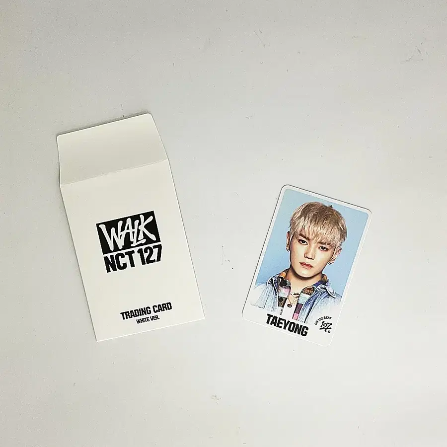 엔시티127 태용 워크온더비트 트레이딩카드 포토카드 화이트버전 NCT127 TAEYONG WALK ON THE BEAT PHOTOCARD WHITE_2