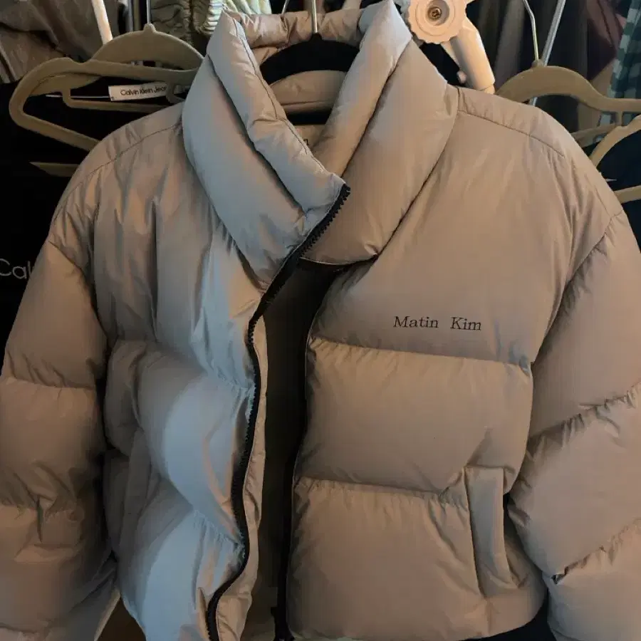 마뗑킴 패딩 그레이