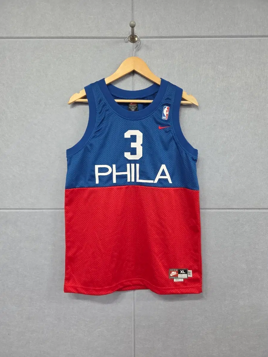 나이키(NIKE) NBA 필라델피아 세븐티식서스 앨런 아이버슨 농구 져지