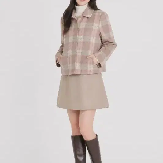 오조크 라이트 핑크 여자 85-160 자켓 O3733