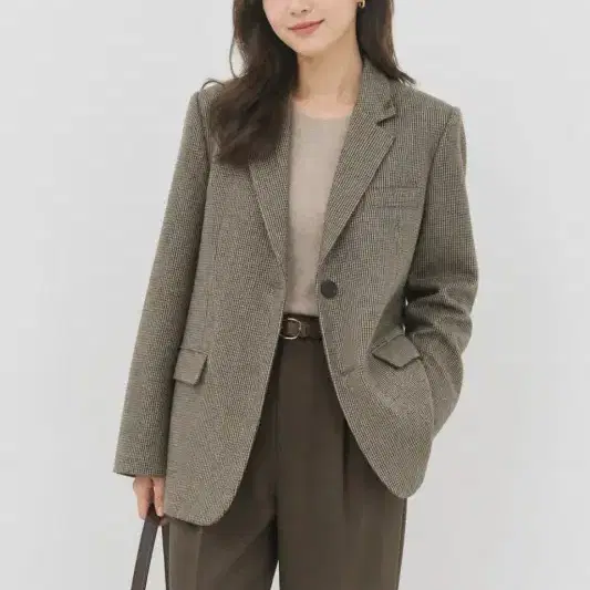 브라운 여자 FREE 블레이저 O3624