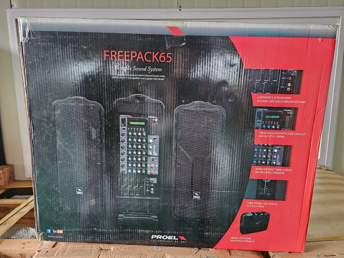 PROEL FreePack65 올인원 포터블 PA시스템 팝니다