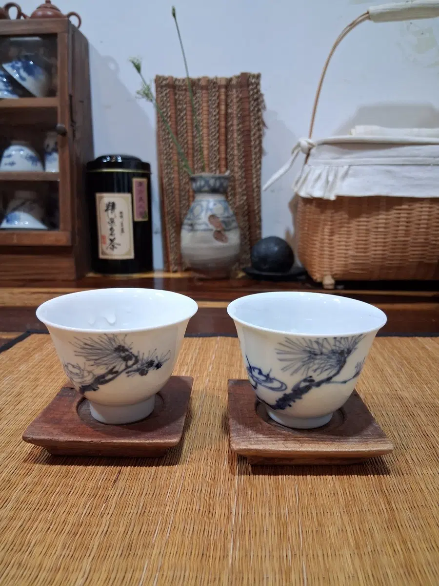청화백자 코소메 보이차잔(120-150년 전후)