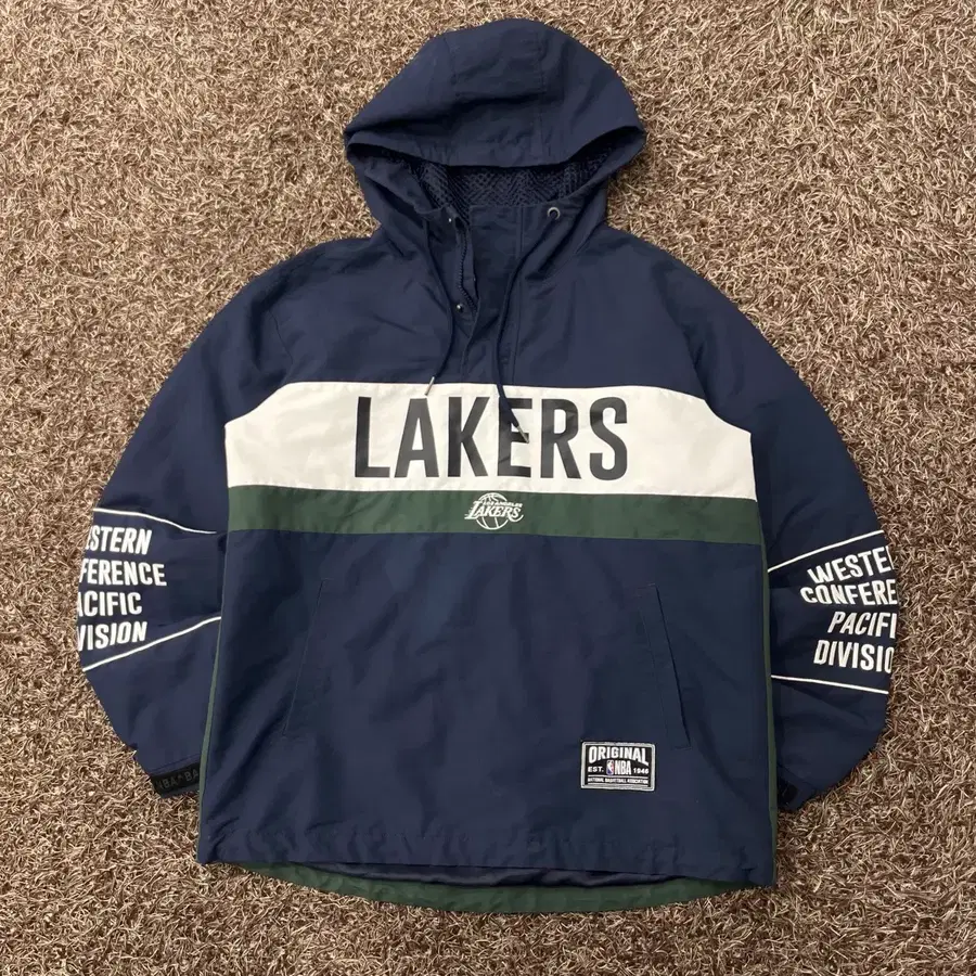 M NBA 레이커스 아노락 후드 바람막이 자켓