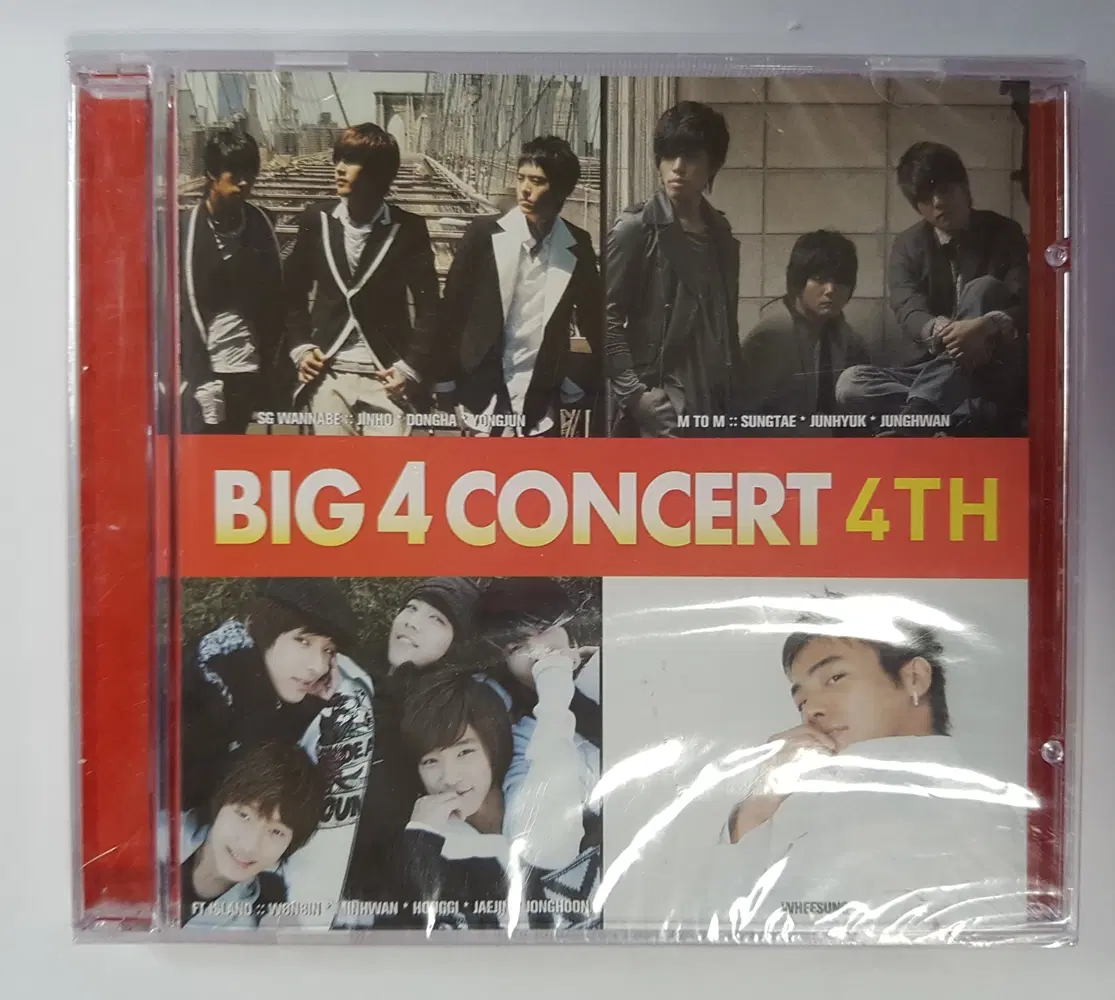 SG워너비, 엠투엠, FT아일랜드, 휘성 - Big 4 Concert 4th 미개봉 씨디