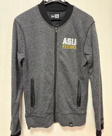 NEW ERA ASIJ Mustangs 집업 맨투맨 XS 그레이