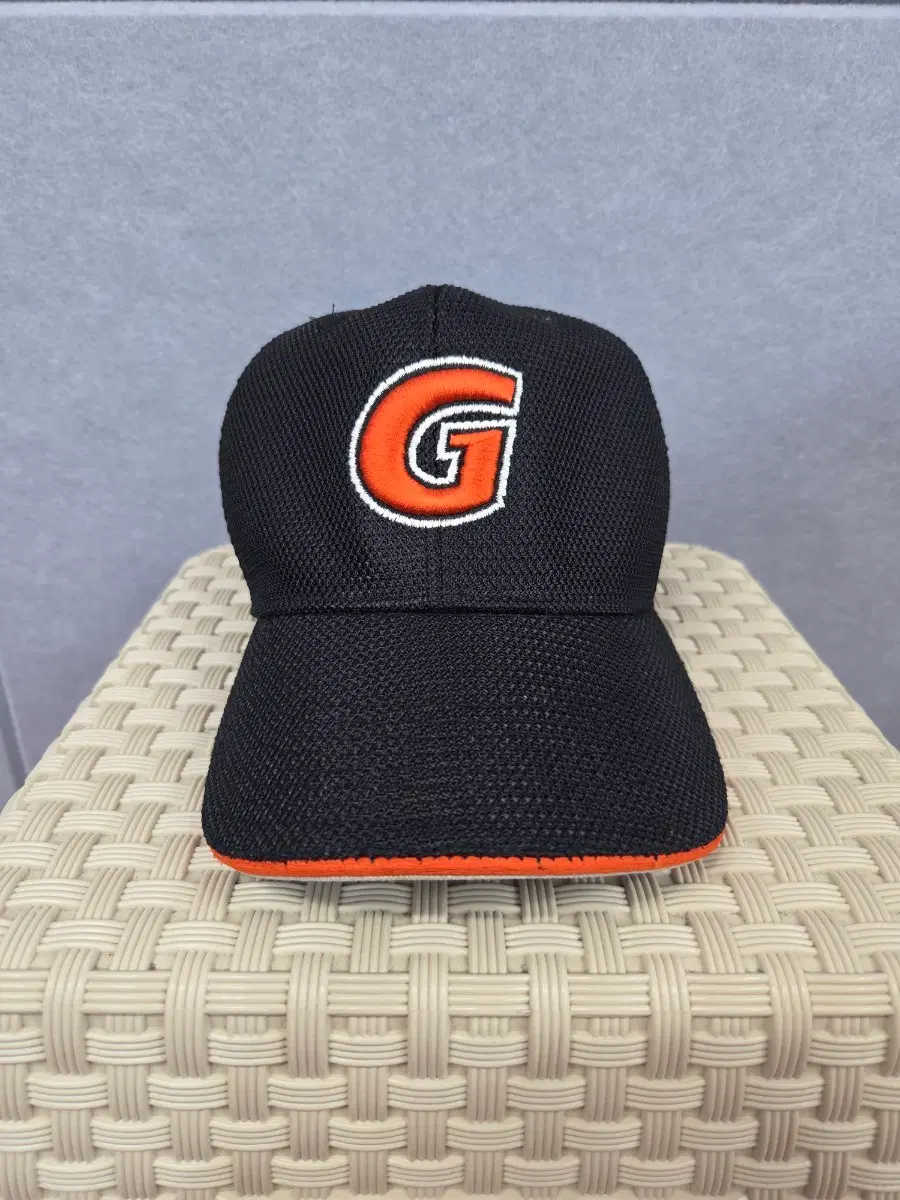 롯데 자이언츠 G로고 블랙 풀 메쉬 스냅백 볼캡