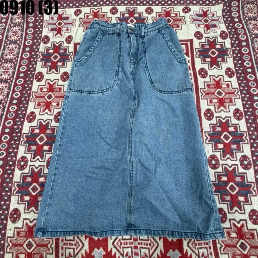 ALOHA 청청 데님 롱 스커트 F 9/10