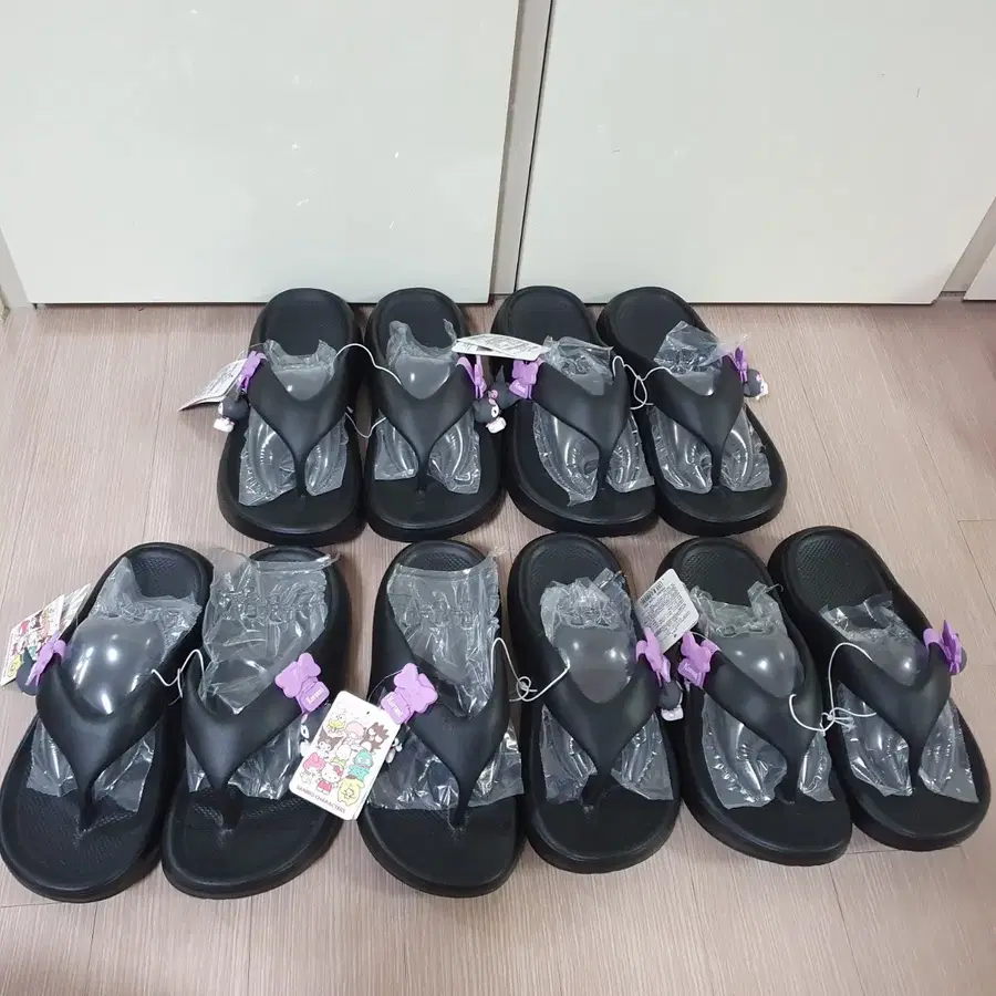 귀여운 산리오 쿠로미 캐릭터 쪼리 신발 슬리퍼 새상품