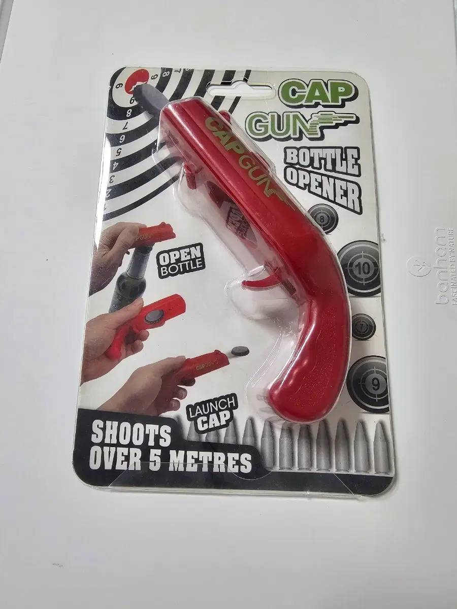 미개봉 CAP GUN 병따개 병뚜껑 발사기 파티용 아이디어 소품