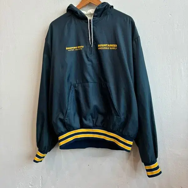 90s Holloway 스포츠 아노락 후드 웜업 Made in USA