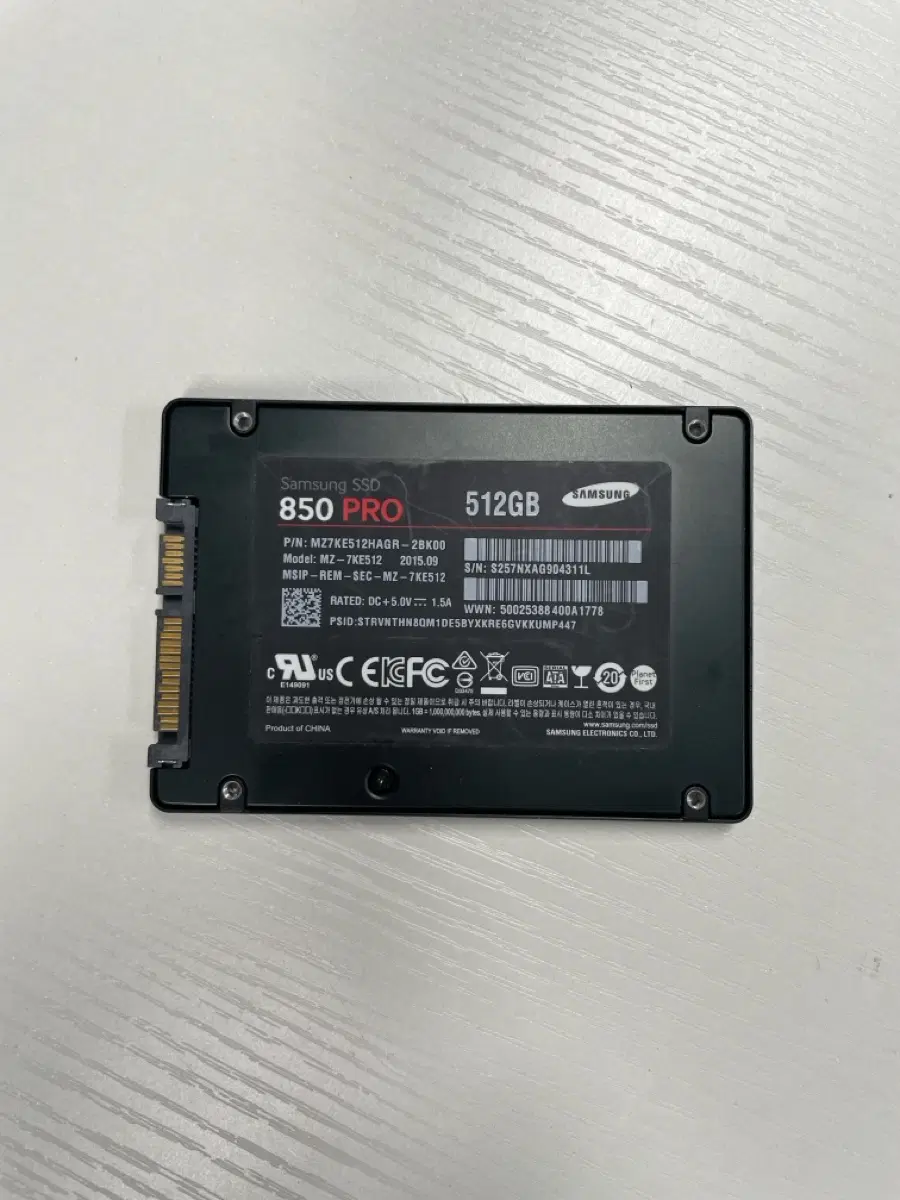삼성전자 850 PRO 512GB SSD