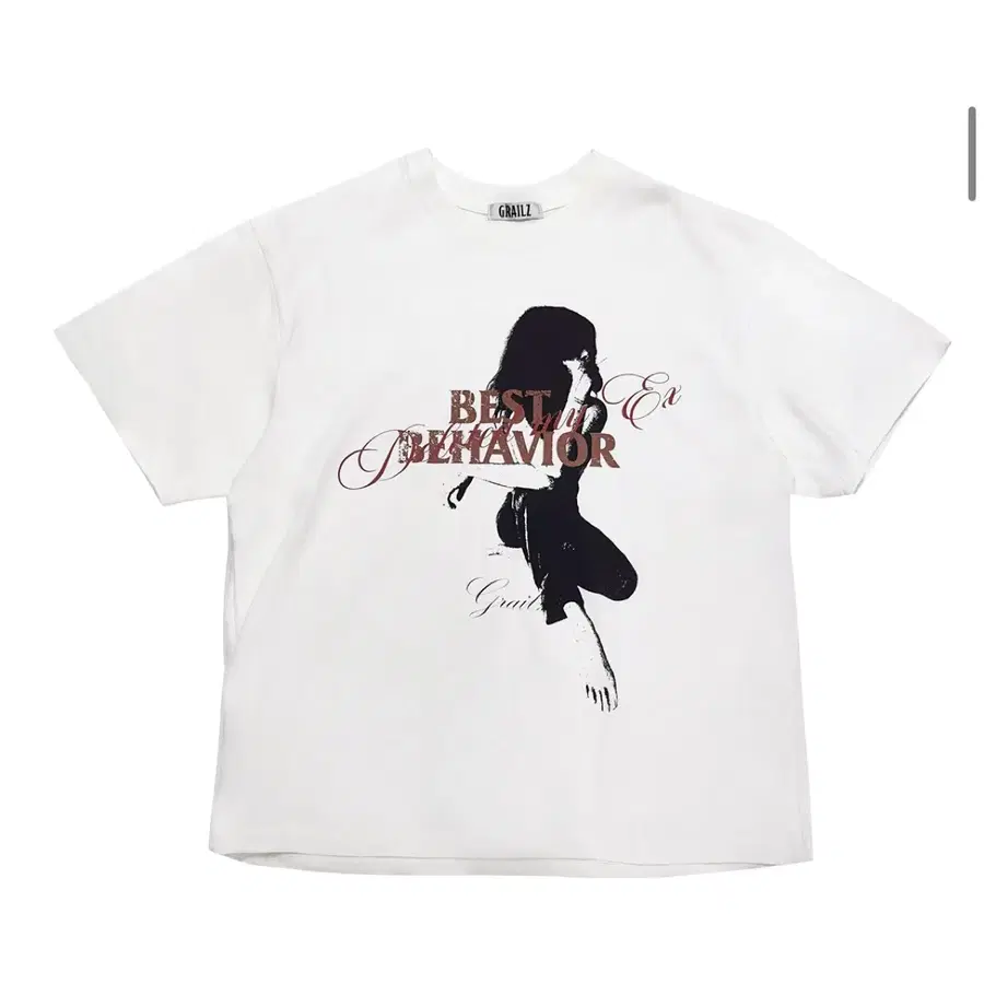 GRAILZ BEHAVIOR 티셔츠 화이트 2사이즈