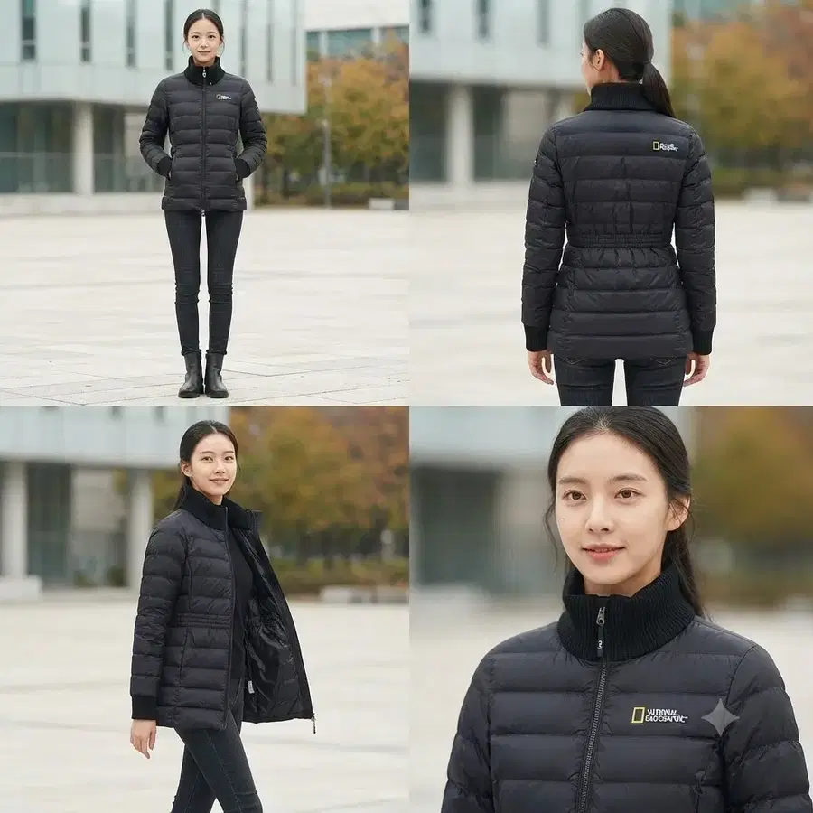 (택포)내셔널지오그래픽 경량구스패딩 여 90