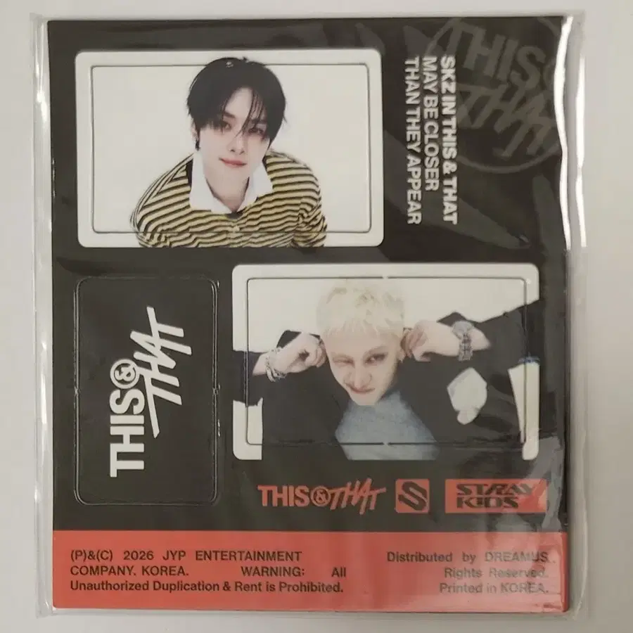 스트레이키즈 방찬 리노 this&that 마그넷