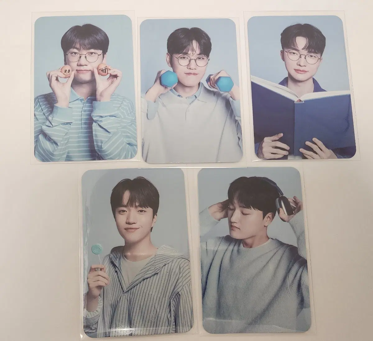 T1 우리은행 포카 5장+단체 1장 도란 오너 페이커 페이즈 케리아 Doran Oner Faker Peyz Keria